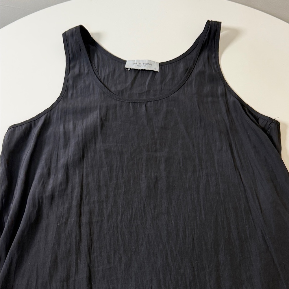 Lola & Sophie Black‎ Layered Sleeveless Tank Top - Picture 3 of 5